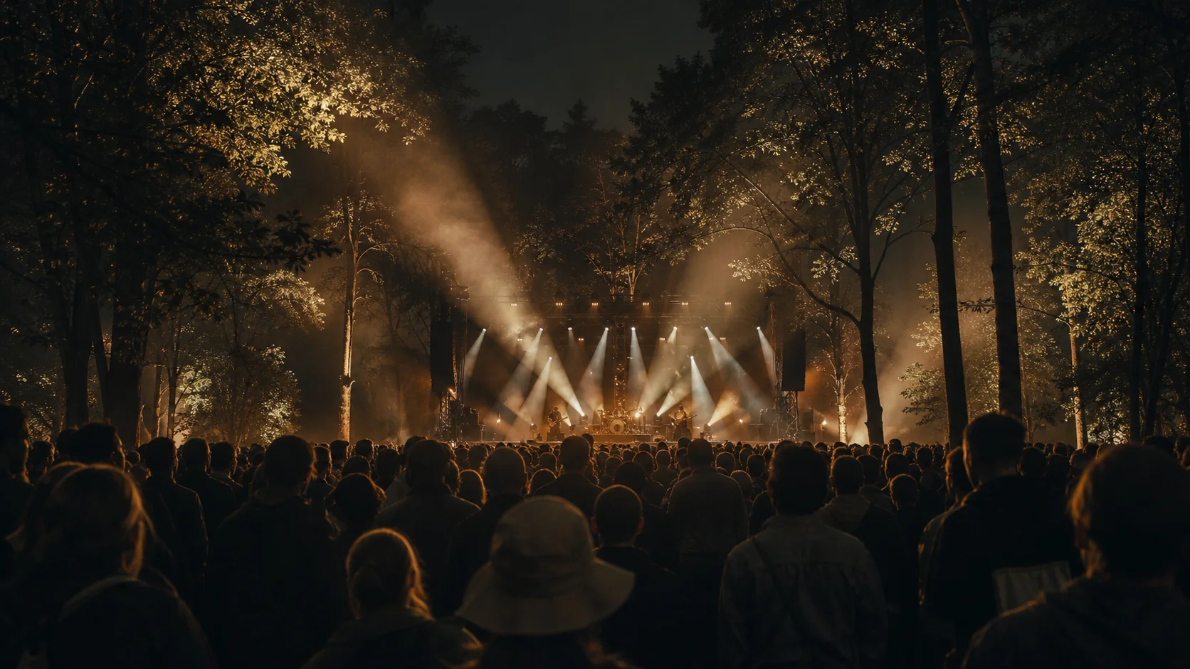 Ormanda gece konseri